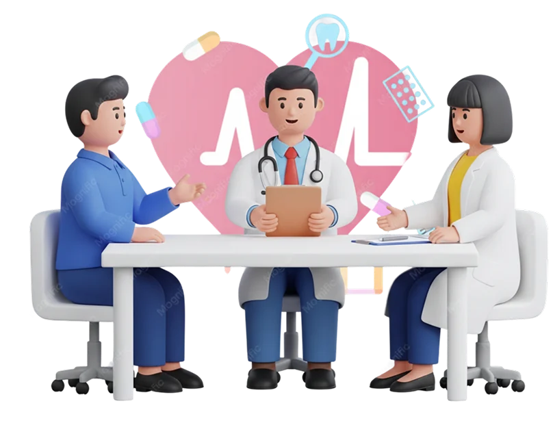 Dr Smart on-site care team providing healthcare at a workplace
